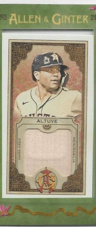 2025 Topps Allen and Ginter Mini Framed Relic Jose Altuve #MFR-JA card