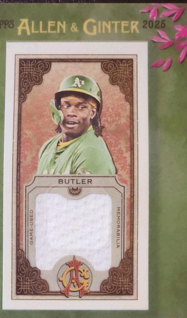 2025 Topps Allen and Ginter Mini Framed Relic Lawrence Butler #MFR-LB card