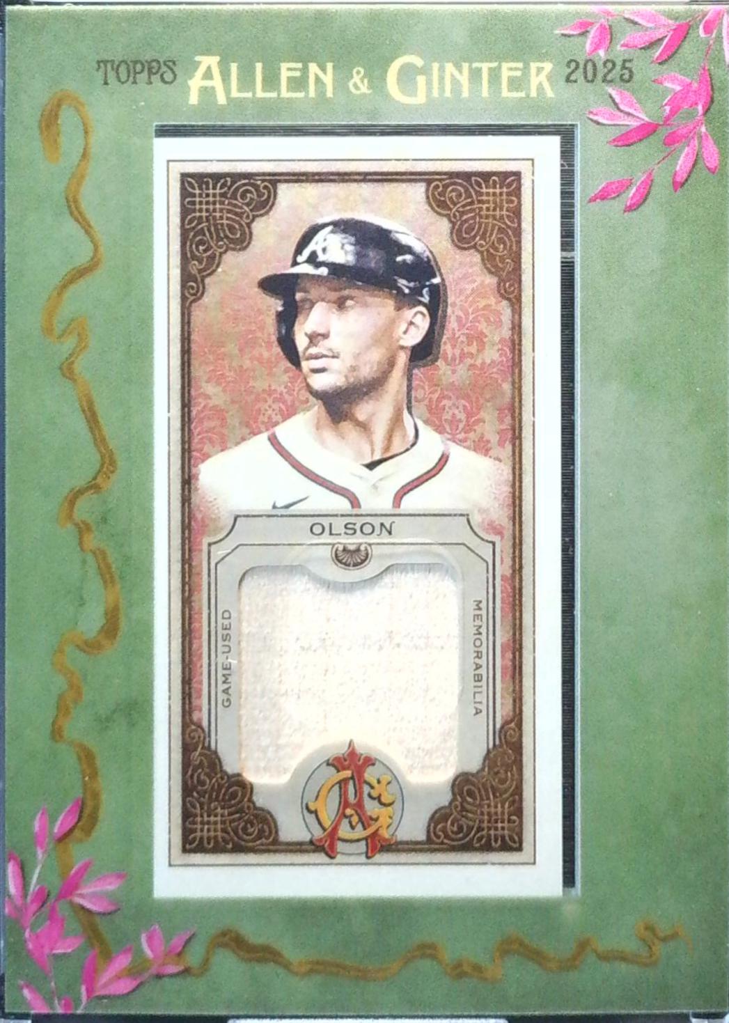 2025 Topps Allen and Ginter Mini Framed Relic Matt Olson #MFR-MOL card