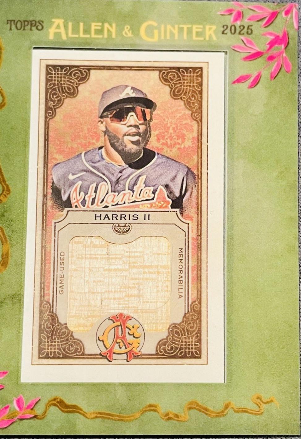 2025 Topps Allen and Ginter Mini Framed Relic Michael Harris II #MFR-MH card