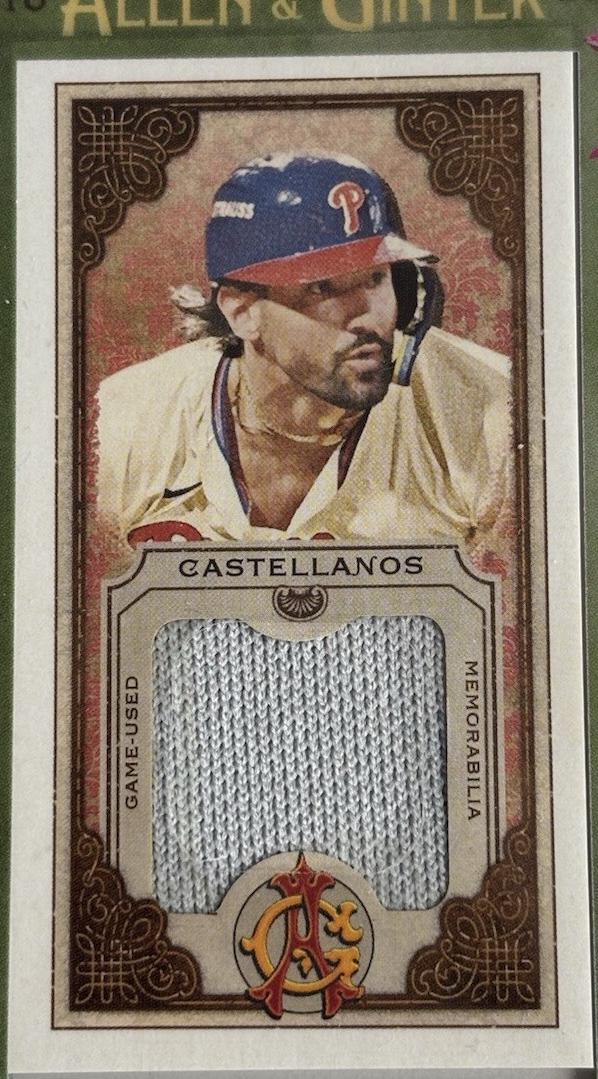 2025 Topps Allen and Ginter Mini Framed Relic Nick Castellanos #MFR-NC card
