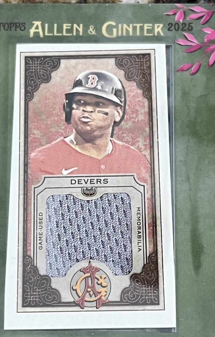 2025 Topps Allen and Ginter Mini Framed Relic Rafael Devers #MFR-RD card