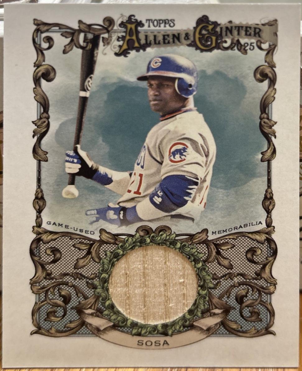 2025 Topps Allen and Ginter Mini Framed Relic Sammy Sosa #MFR-SS card