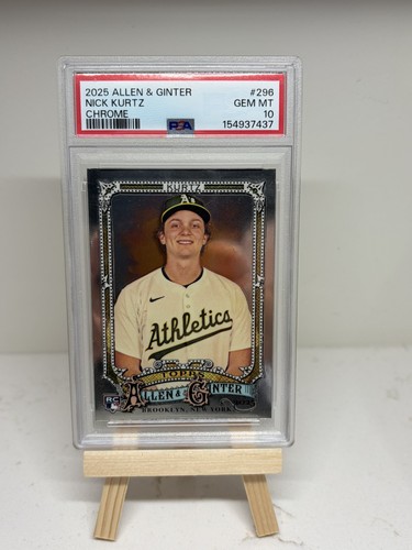 2025 Topps Allen and Ginter Nick Kurtz [Chrome Variation] #296 card