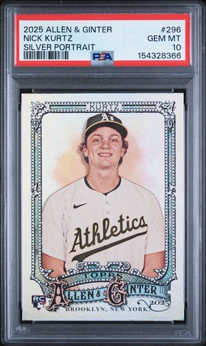 2025 Topps Allen and Ginter Nick Kurtz [Silver] #296 card