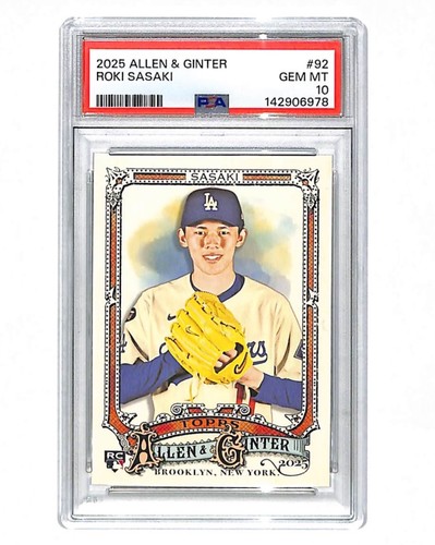 2025 Topps Allen and Ginter Roki Sasaki #92 card