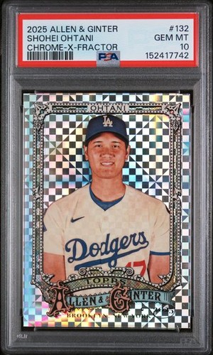 2025 Topps Allen and Ginter Shohei Ohtani [X-Fractor Chrome Variation] #132 card