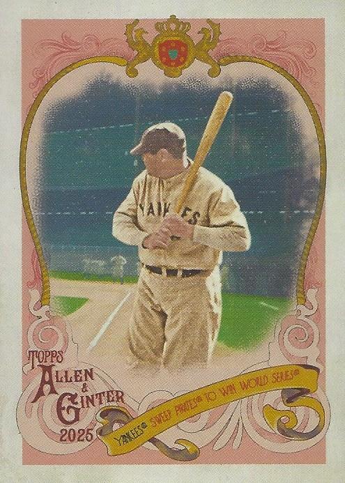 2025 Topps Allen and Ginter Sweet Victory Babe Ruth #SV-40 card