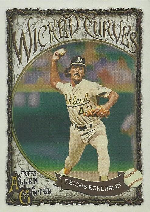 2025 Topps Allen and Ginter Wicked Curves Dennis Eckersley #WC-20 card