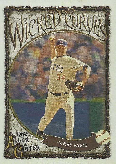 2025 Topps Allen and Ginter Wicked Curves Kerry Wood #WC-8 card