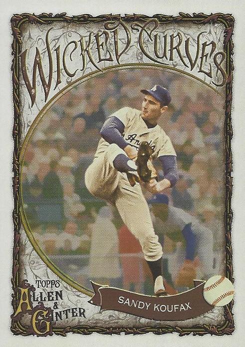 2025 Topps Allen and Ginter Wicked Curves Sandy Koufax #WC-6 card