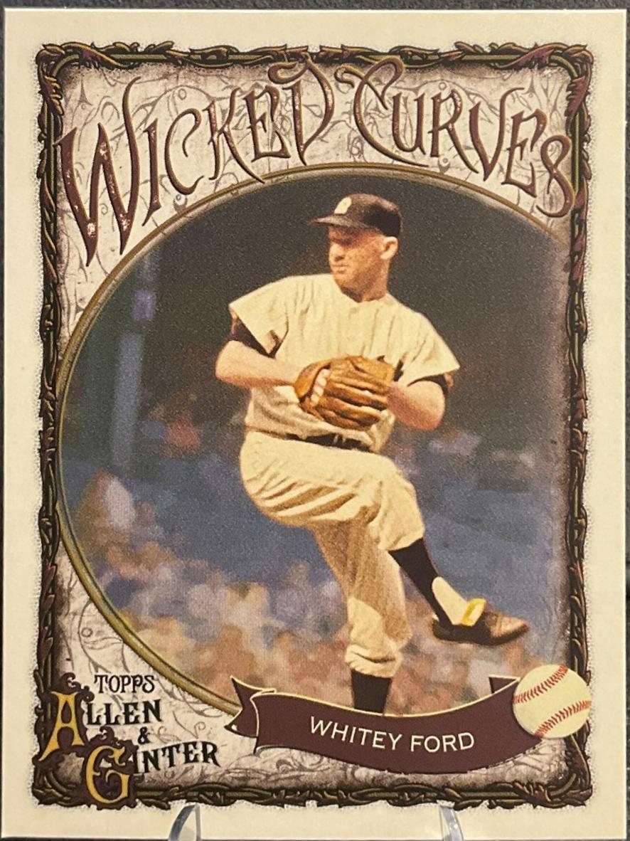 2025 Topps Allen and Ginter Wicked Curves Whitey Ford #WC-33 card