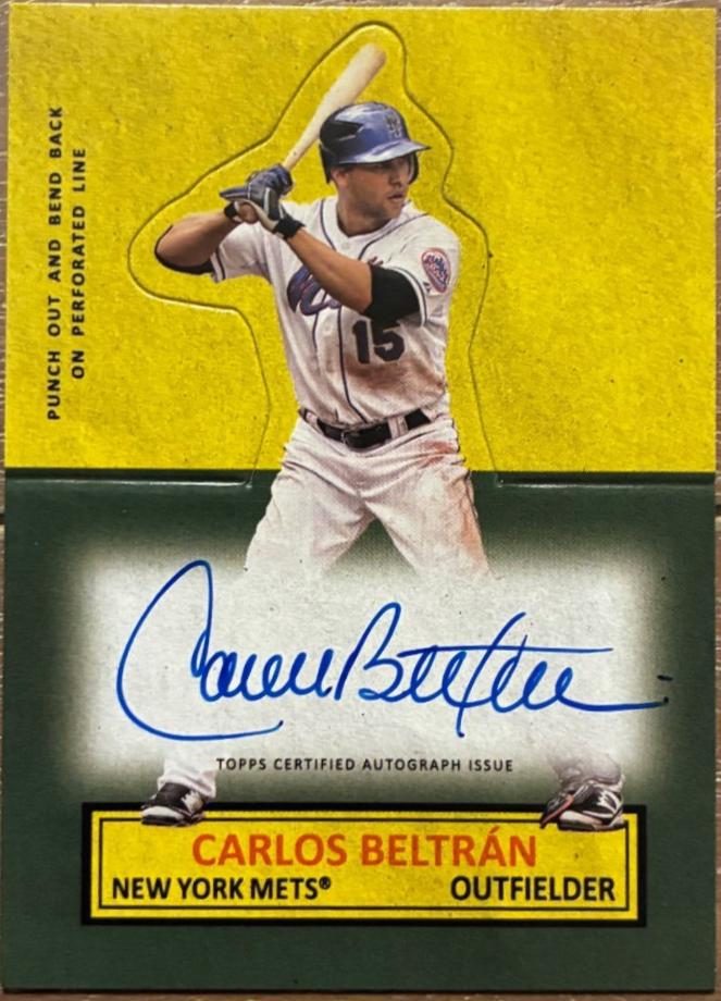2025 Topps Archives 1964 Stand-Ups Autograph Carlos Beltran #64SUA-CB card
