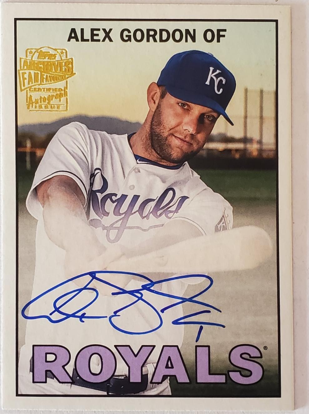 2025 Topps Archives 1967 Fan Favorites Autograph Alex Gordon #67FFA-AG card