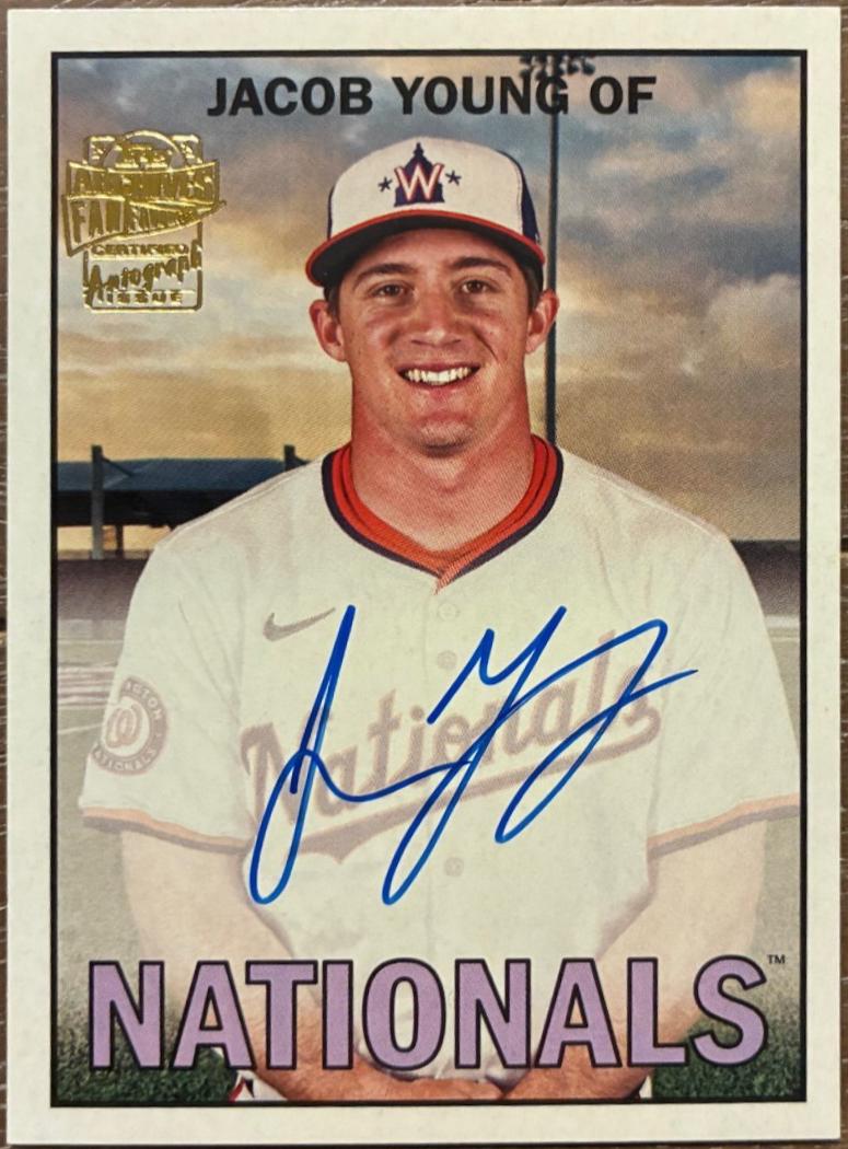 2025 Topps Archives 1967 Fan Favorites Autograph Jacob Young #67FFA-JY card