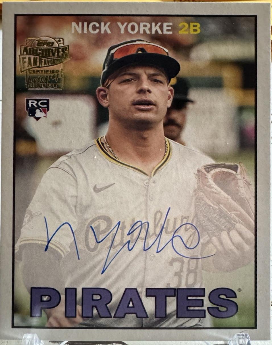 2025 Topps Archives 1967 Fan Favorites Autograph Nick Yorke #67FFA-NY card