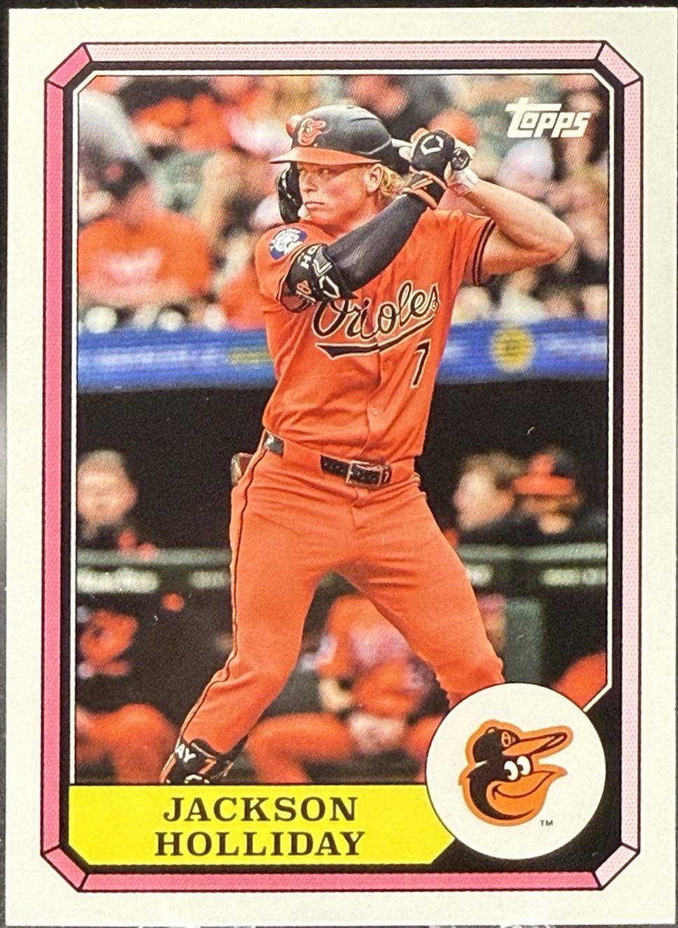 2025 Topps Archives 1987 Boardwalk and Baseball Jackson Holliday #87BB-20 card