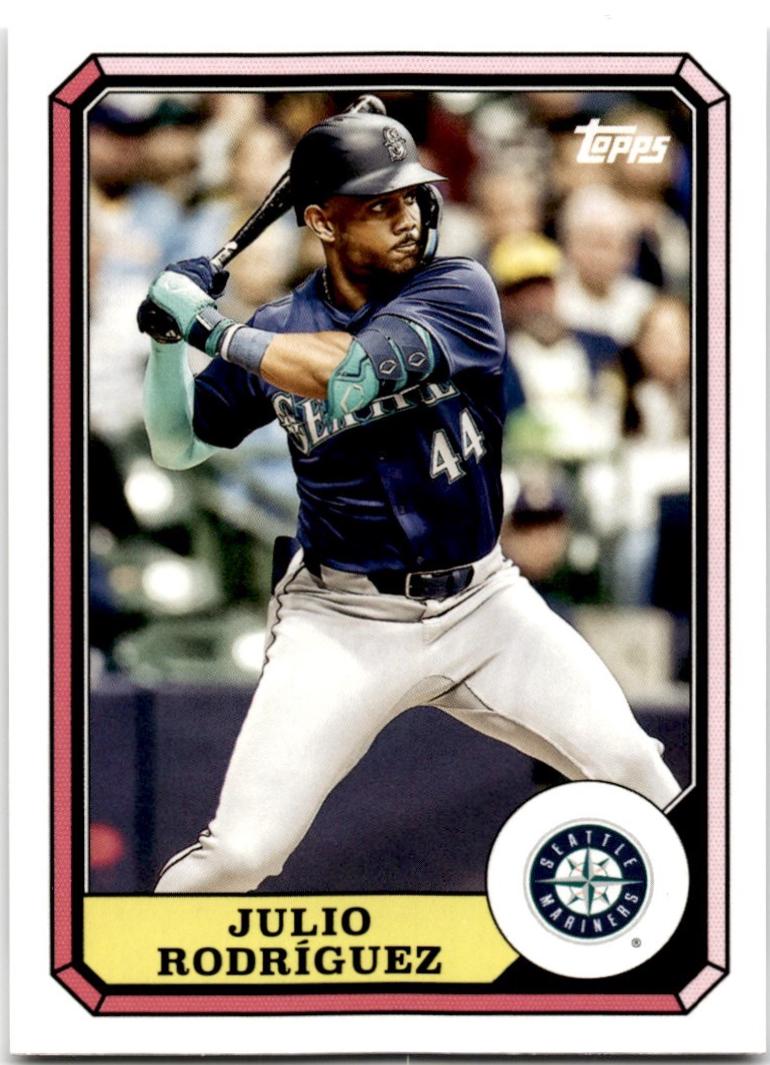 2025 Topps Archives 1987 Boardwalk and Baseball Julio Rodriguez #87BB-12 card