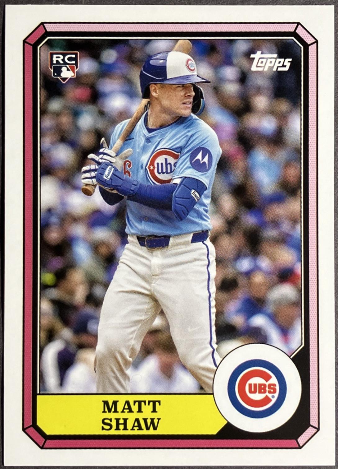 2025 Topps Archives 1987 Boardwalk and Baseball Matt Shaw #87BB-25 card