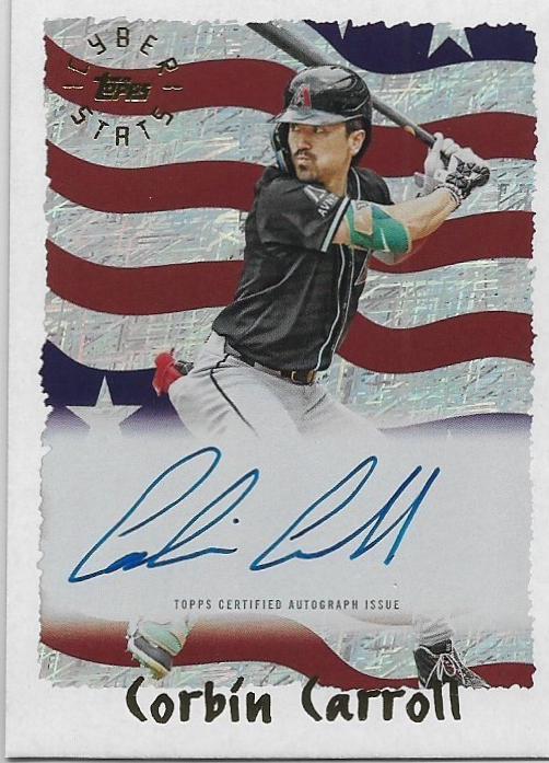 2025 Topps Archives 1995 Cyberstats Autograph Corbin Carroll #95CA-CC card