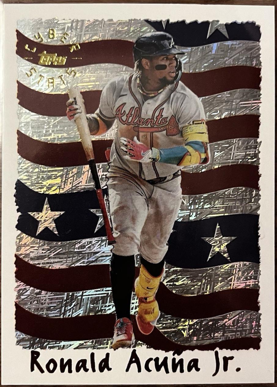 2025 Topps Archives Cyberstats Ronald Acuna Jr. #95C-25 card