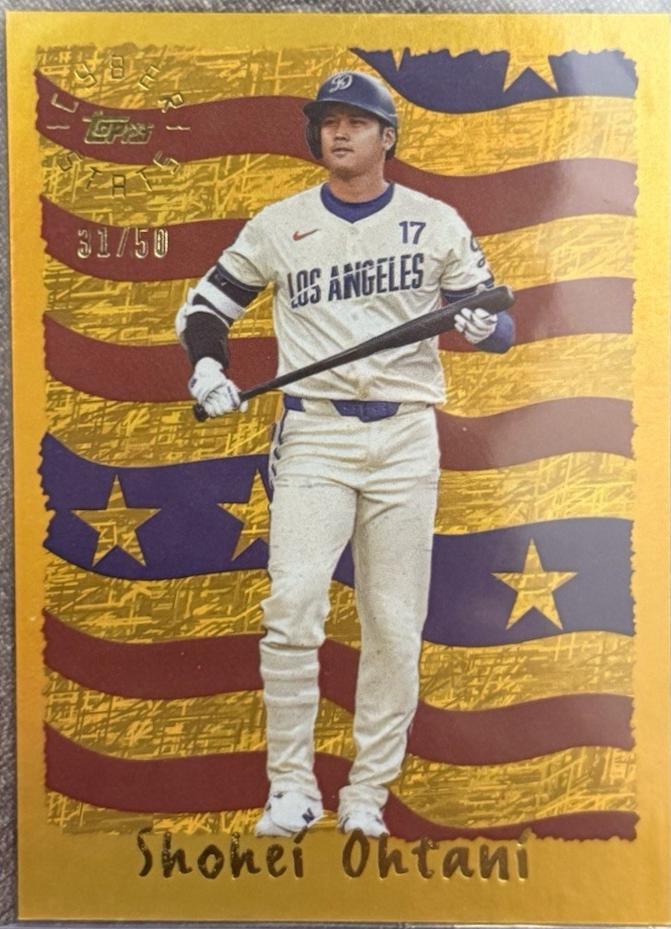 2025 Topps Archives Cyberstats Shohei Ohtani [Gold] #95C-7 card