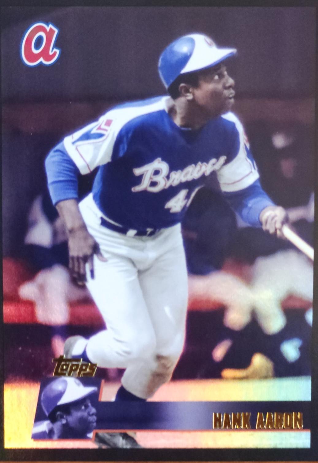 2025 Topps Archives Hank Aaron [Black] #116 card