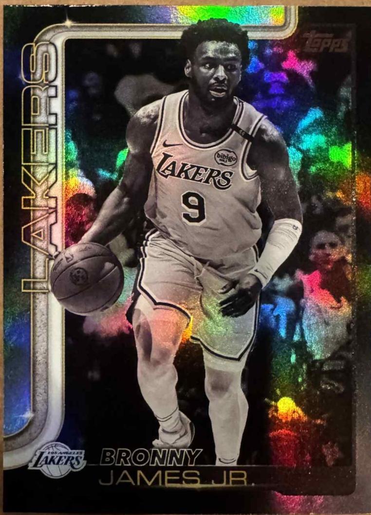2025 Topps Bronny James Jr. [Blackout] #152 card