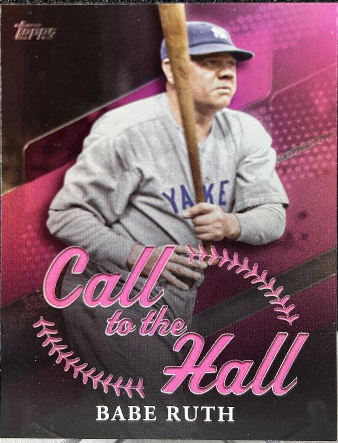 2025 Topps Call to the Hall Babe Ruth [Pink Foil] #CTH-14 card