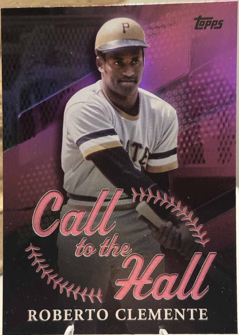 2025 Topps Call to the Hall Roberto Clemente [Pink Foil] #CTH-20 card