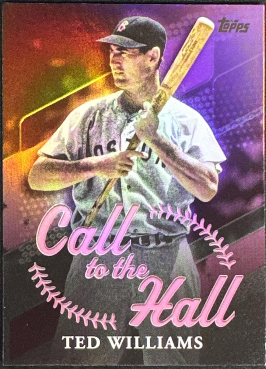2025 Topps Call to the Hall Ted Williams [Pink Foil] #CTH-7 card