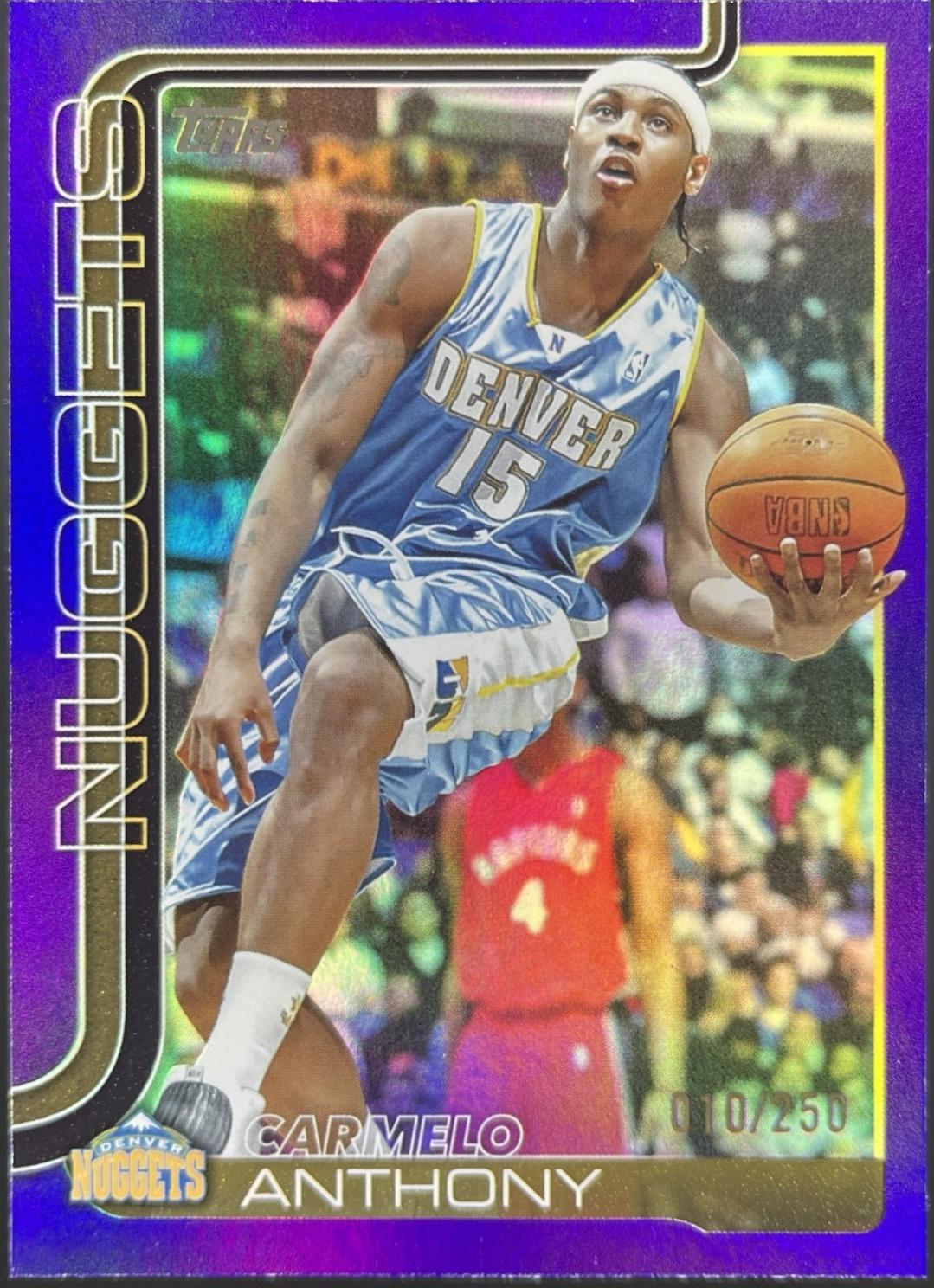 2025 Topps Carmelo Anthony [Holo Purple Foil] #256 card
