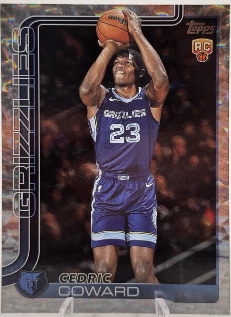 2025 Topps Cedric Coward [Crackleboard] #211 card