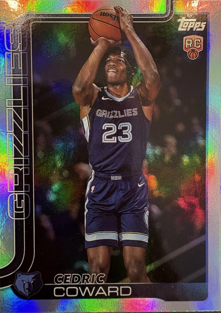 2025 Topps Cedric Coward [Holo Foil] #211 card