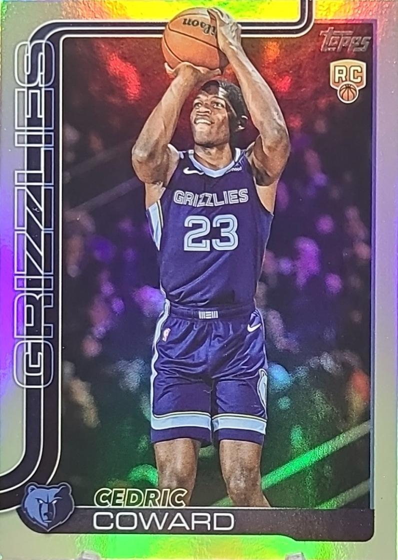 2025 Topps Cedric Coward [Rainbow Foilboard] #211 card