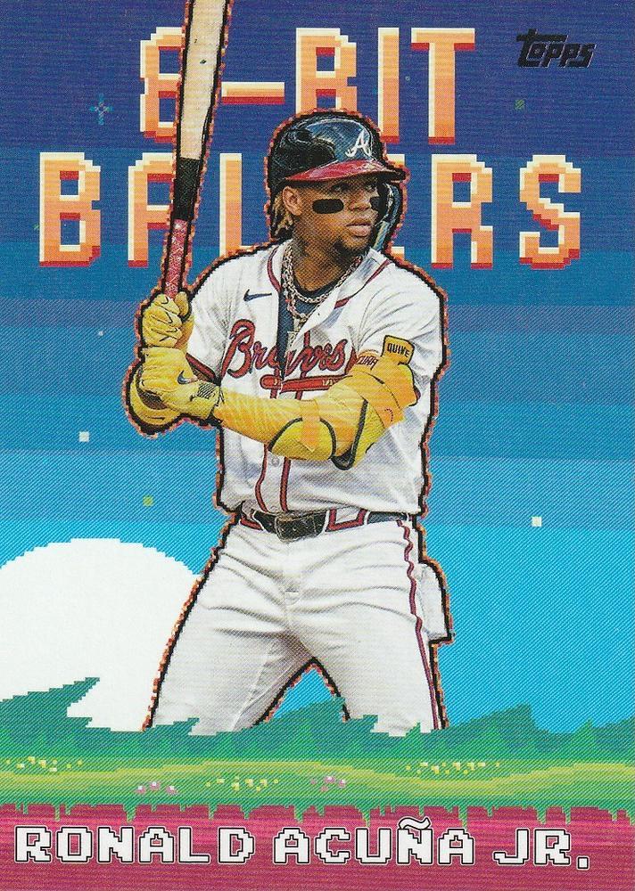 2025 Topps Celebration Mega Box 8-Bit Baller Ronald Acuna Jr. #8B-3 card