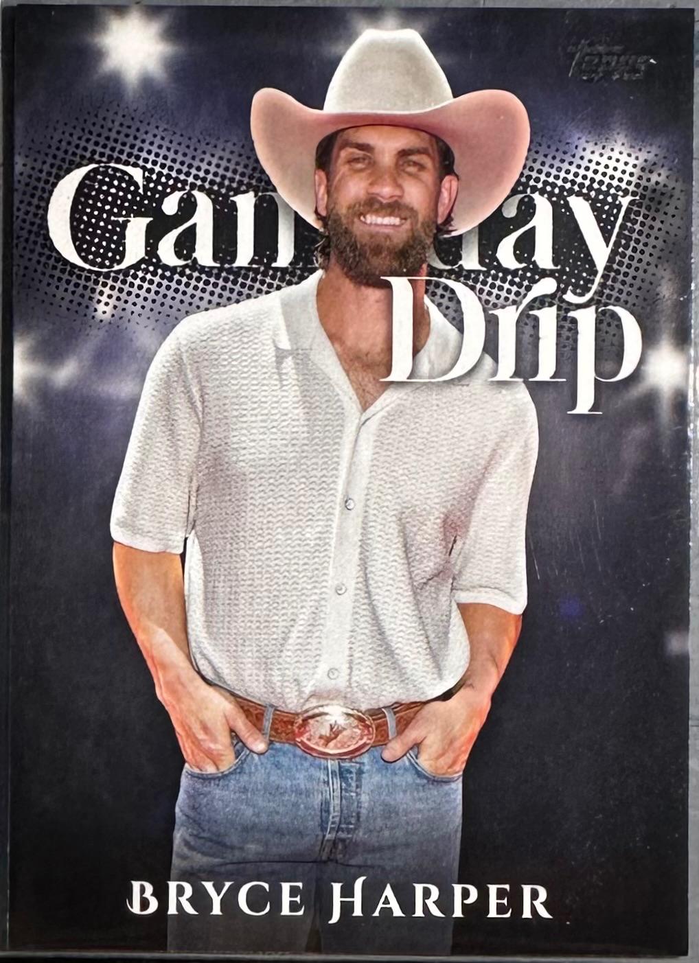 2025 Topps Celebration Mega Box Gameday Drip Bryce Harper #GD-5 card