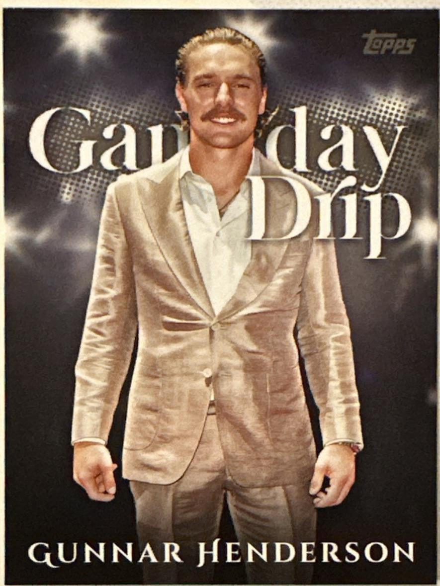 2025 Topps Celebration Mega Box Gameday Drip Gunnar Henderson #GD-20 card