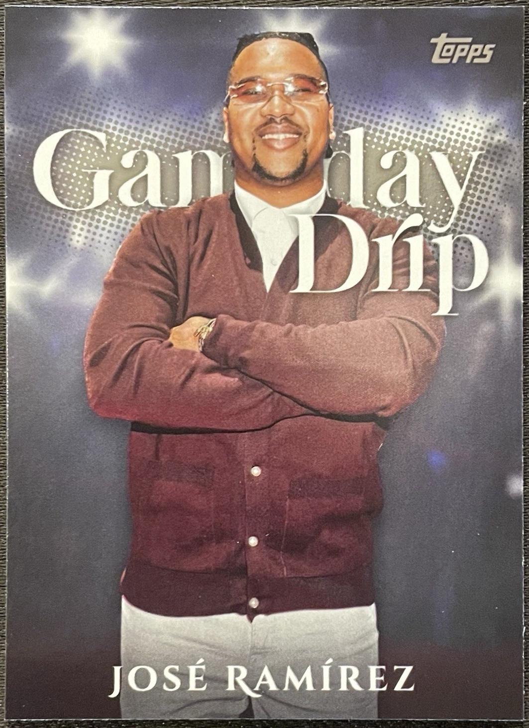 2025 Topps Celebration Mega Box Gameday Drip Jose Ramirez #GD-19 card