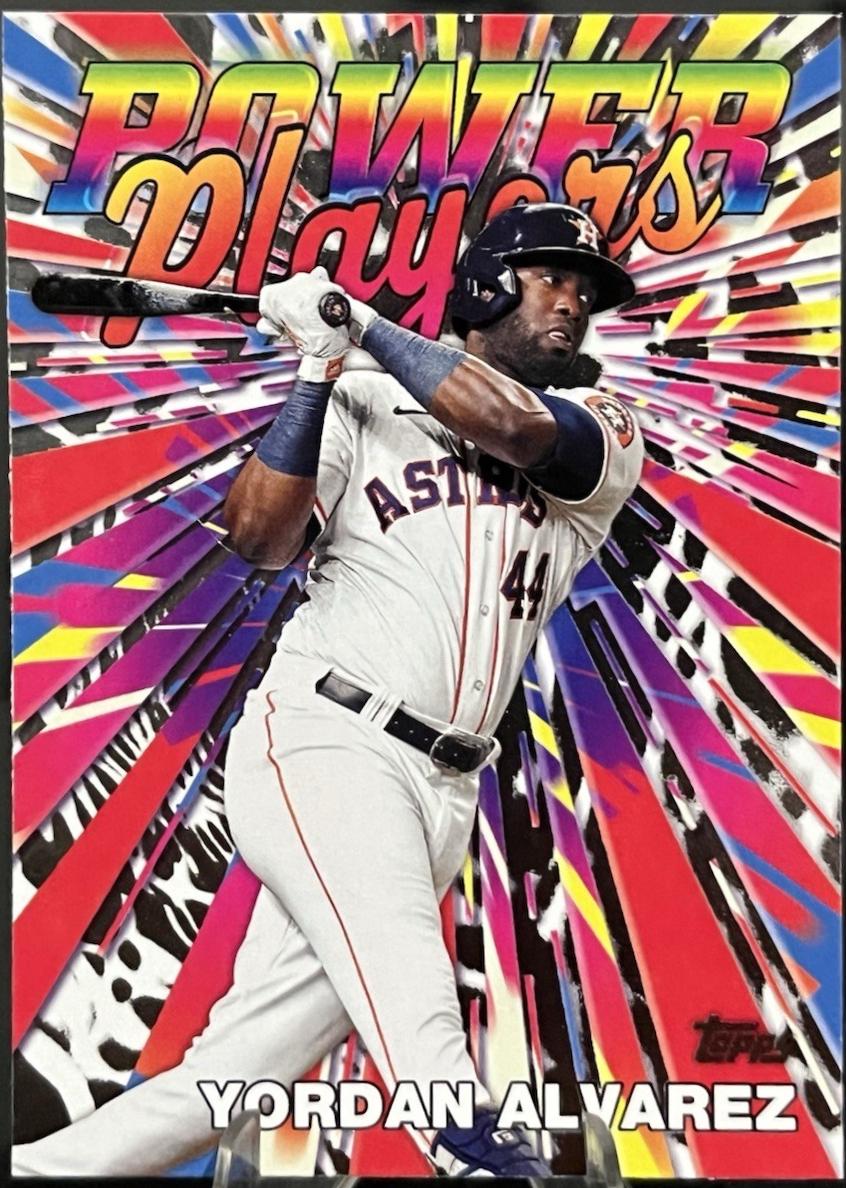 2025 Topps Celebration Mega Box Power Players Yordan Alvarez #PP-7 card