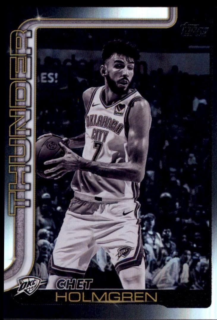 2025 Topps Chet Holmgren [Blackout] #118 card