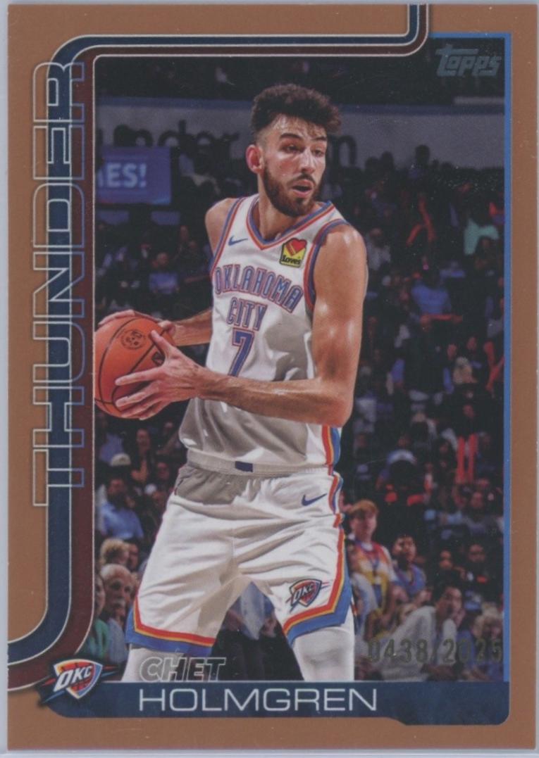 2025 Topps Chet Holmgren [Gold] #118 card