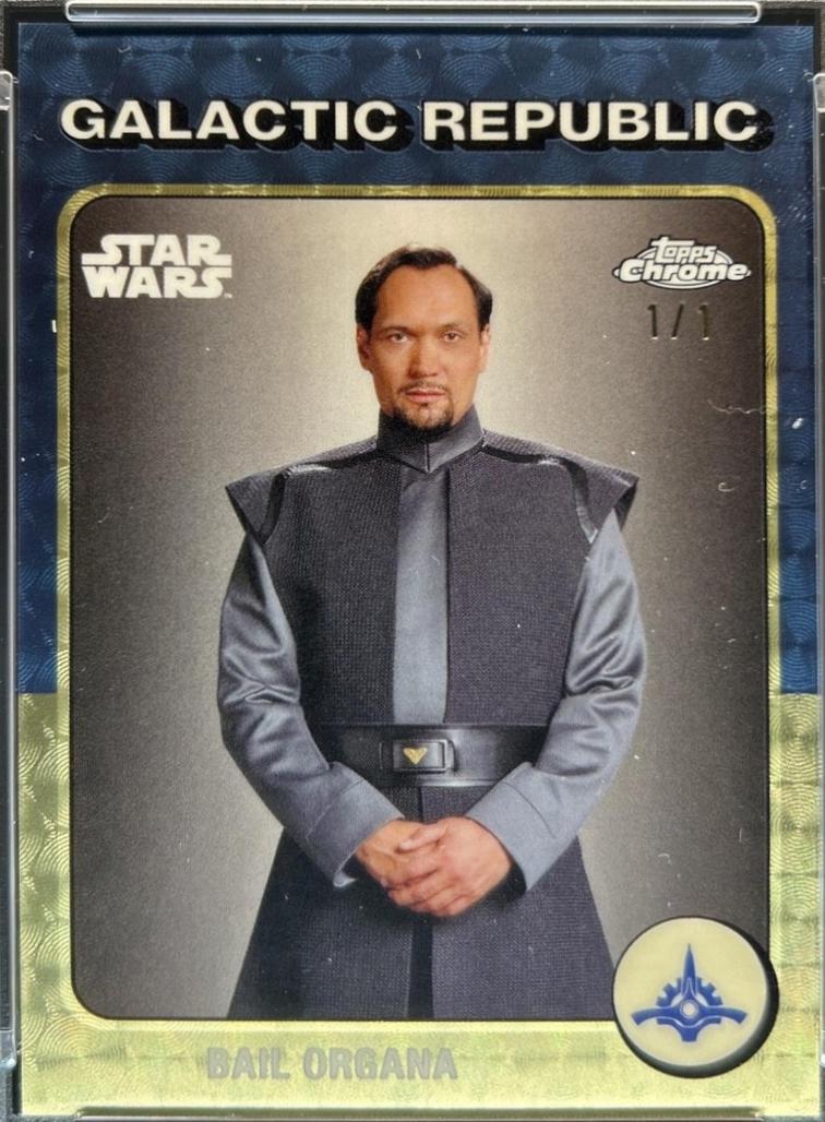 2025 Topps Chrome 1975 Tribute Bail Organa [Superfractor] #TB-4 card