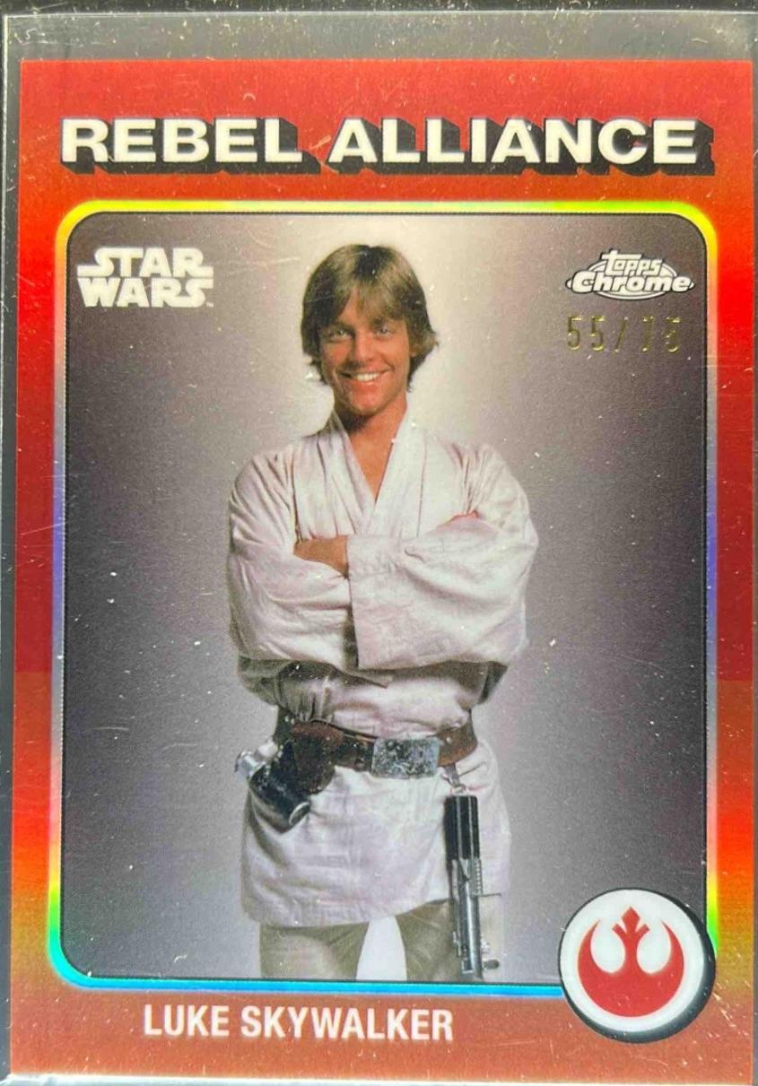 2025 Topps Chrome 1975 Tribute Luke Skywalker #TB-34 card