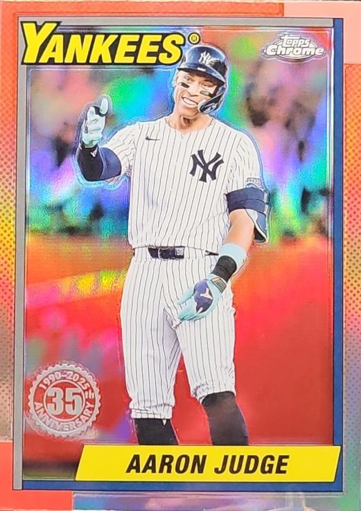 2025 Topps Chrome 1990 Aaron Judge #90CB-11 card
