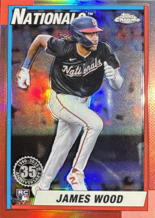 2025 Topps Chrome 1990 James Wood #90CB-15 card