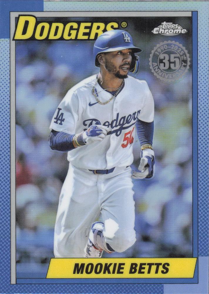 2025 Topps Chrome 1990 Mookie Betts #90CB-8 card