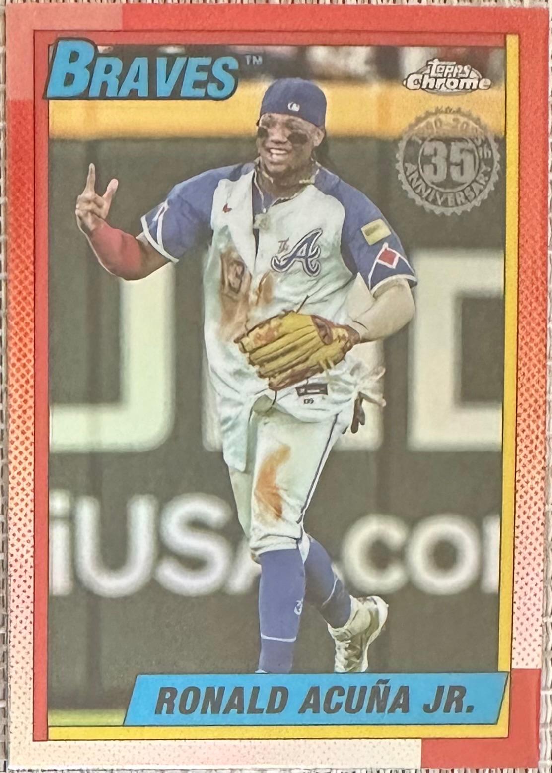 2025 Topps Chrome 1990 Ronald Acuna Jr. #90CB-2 card