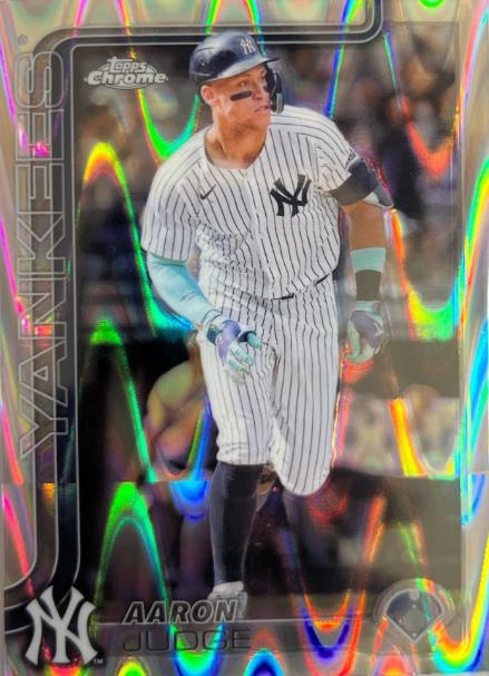 2025 Topps Chrome Aaron Judge [Raywave] #99 card