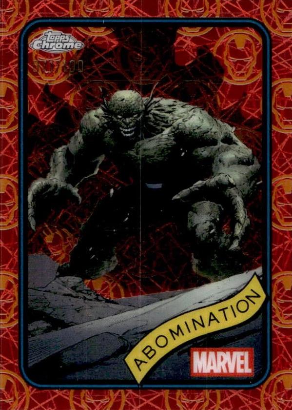 2025 Topps Chrome Abomination [Red Gold Lazer] #132 card
